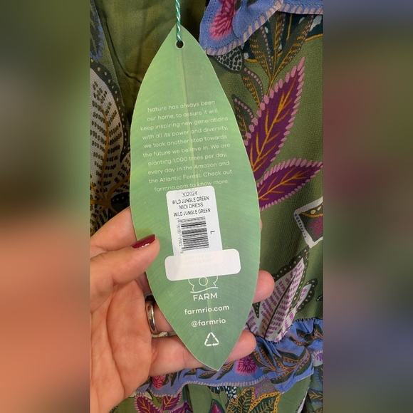 NWT Farm Rio Floral Ruffle Maxi Dress - Picture 3 of 7